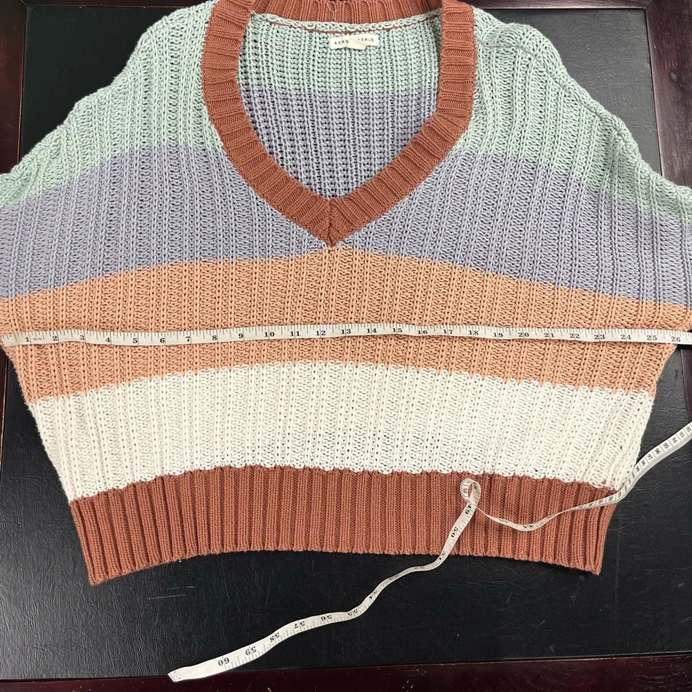 Aeropostale chunky knit sweater size large - Picture 6 of 8